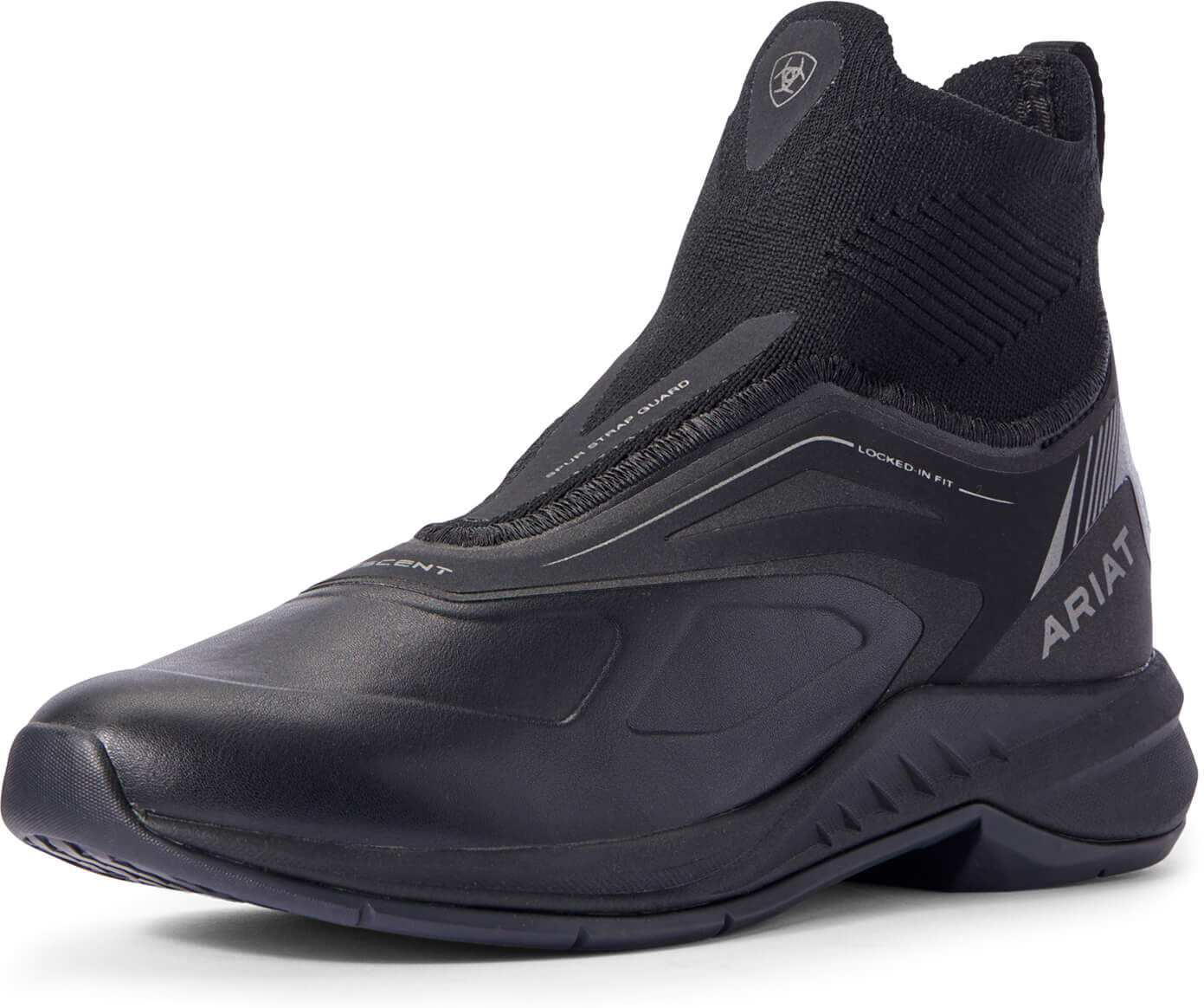 Women's Ascent Paddock Boots in Black, Size: 6 B / Medium by Ariat
