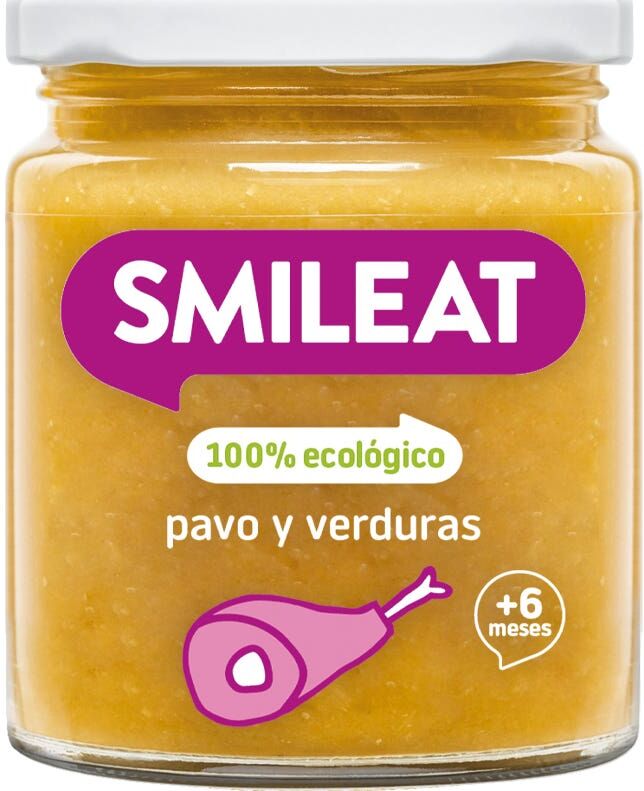 Smileat Tarrito Ecológico de Pavo Verduras 230 g
