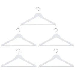 alpina, Kleiderbügel, Kleiderbügel Holz weiss 5er Set (5x)