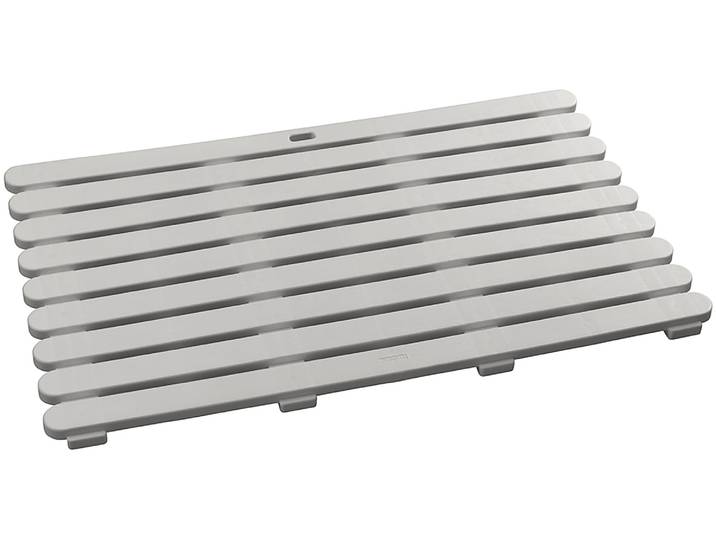 Badematte WENKO Modell Indoor & Outdoor , beige, H:3mm, Kunststoff, Badematten, Badematte, Baderost aus stabilem Kunststoff, rutschhemmende Unterseite