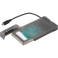 MySafe USB-C 3.1 Gen. 2 Easy 2.5, Laufwerksgehäuse grau/transparent