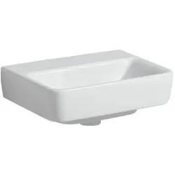 Geberit Renova Plan Handwaschbecken 501627001 45x34cm, ohne Hahnloch, ohne Überlauf, weiß