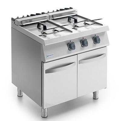 Mastro 700er Kochserie / Elektro-Fritteuse auf geschlossenem Unterbau, 2x 18 Liter