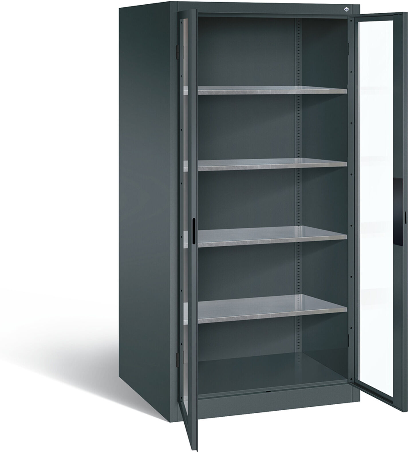 C+P Werkzeugschrank Acurado, H1950xB930xT800mm, Front Anthrazitgrau, Korpus Anthrazitgrau (8924-055) ; C + P Möbelsysteme (8924-055 S10022)