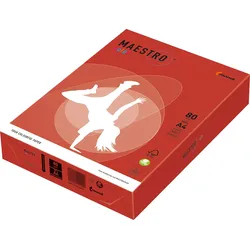 MAESTRO Kopierpapier color A4 9417-CO44A80S korallenrot 500Bl.