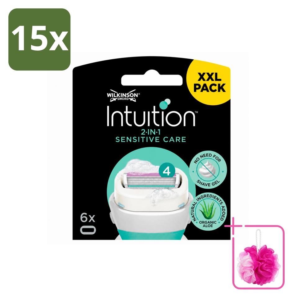 15 x Wilkinson Intuition Sensitive Care Ersatzklingen für empfindliche Haut - Sparpackung - 15 Stücke