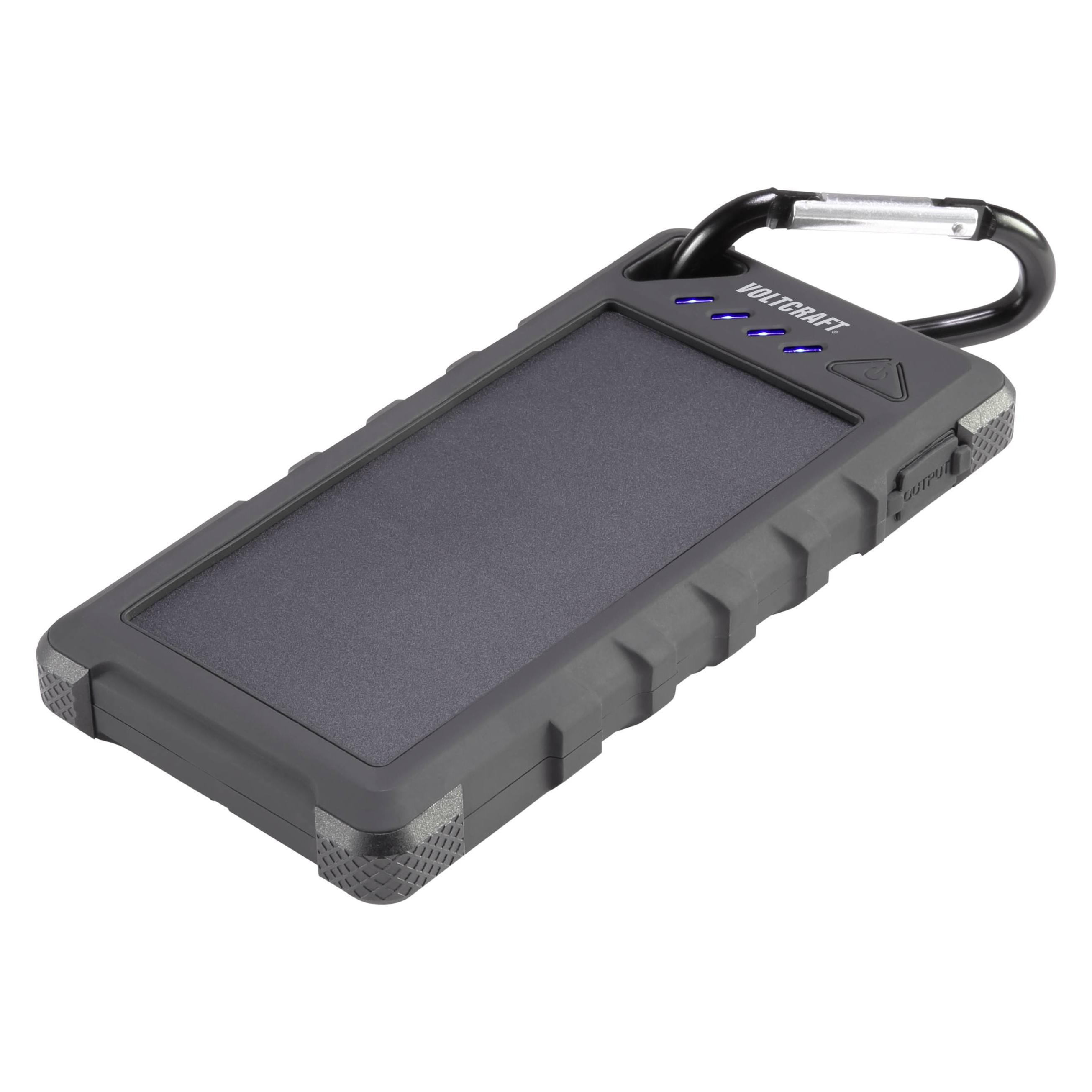Voltcraft VC-SL16000 VC-11946675 Solar-Powerbank Ladestrom Solarzelle 280 mA 16 (16000 mAh, 59.20 Wh) (VC-11946675)
