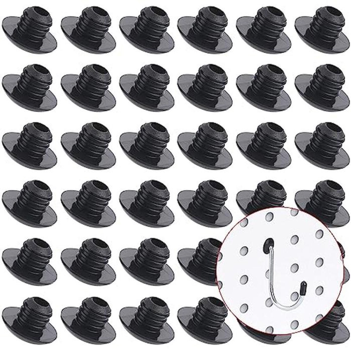 Pegboard Haak Sloten 60 Stuks - Voorkom vallen van haken