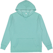 LAT 6936 Vintage Wash Hoodie in Washed Saltwater size Small   Polyester Blend