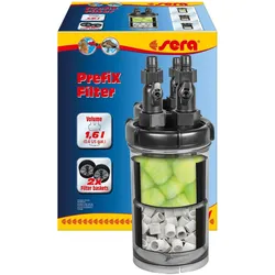 Sera PrefiX Filter (1.60 l, Aussenfilter, Meerwasser, Süsswasser), Aquarium Filter