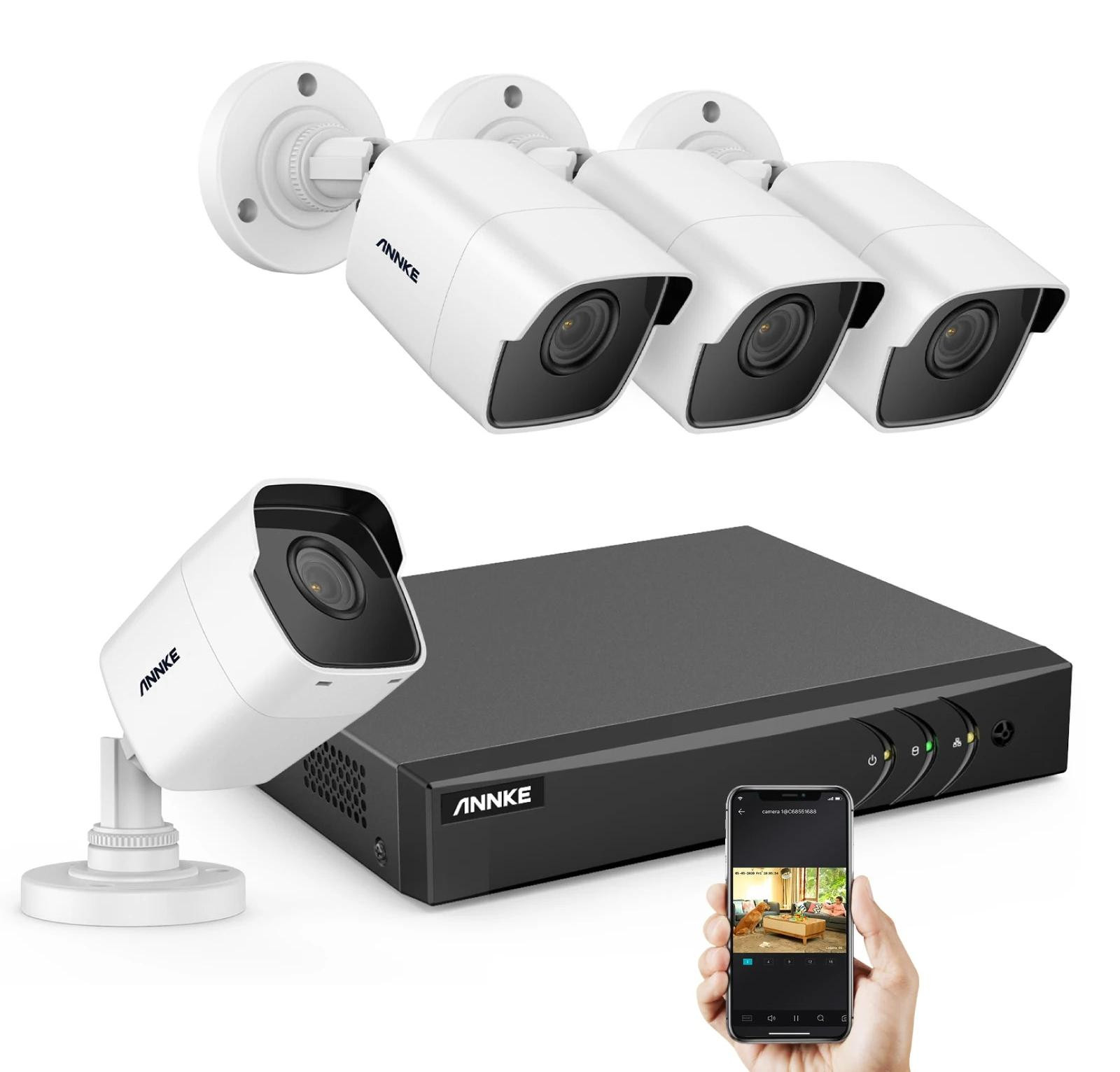 Selius 8-kanaals CCTV beveiligingssysteem met bewakingscamera's
