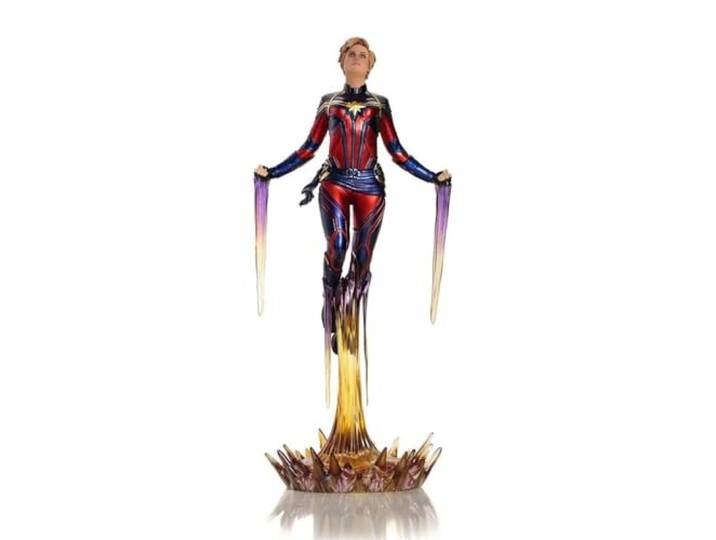 Iron Studios Captain Marvel BDS Art Scale 1/10 - Avengers: Endgame - Sammelfigur - Blau