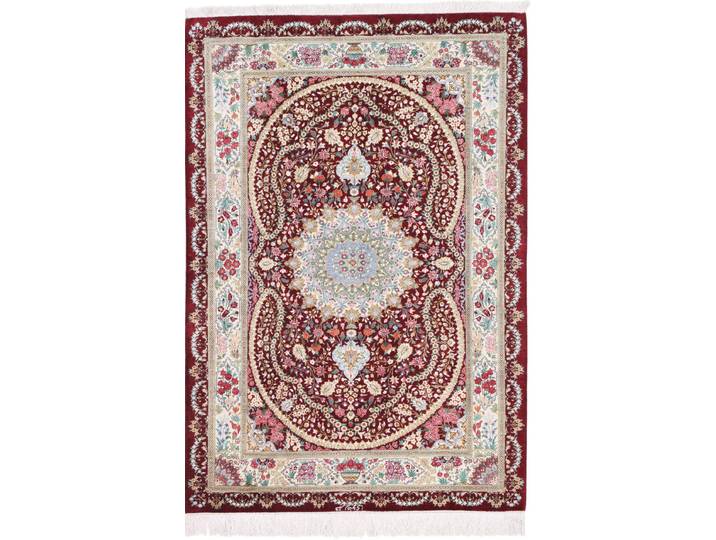 Ghom Seide Teppich 100x143 Handgeknüpft Orientteppich Perserteppich Seide