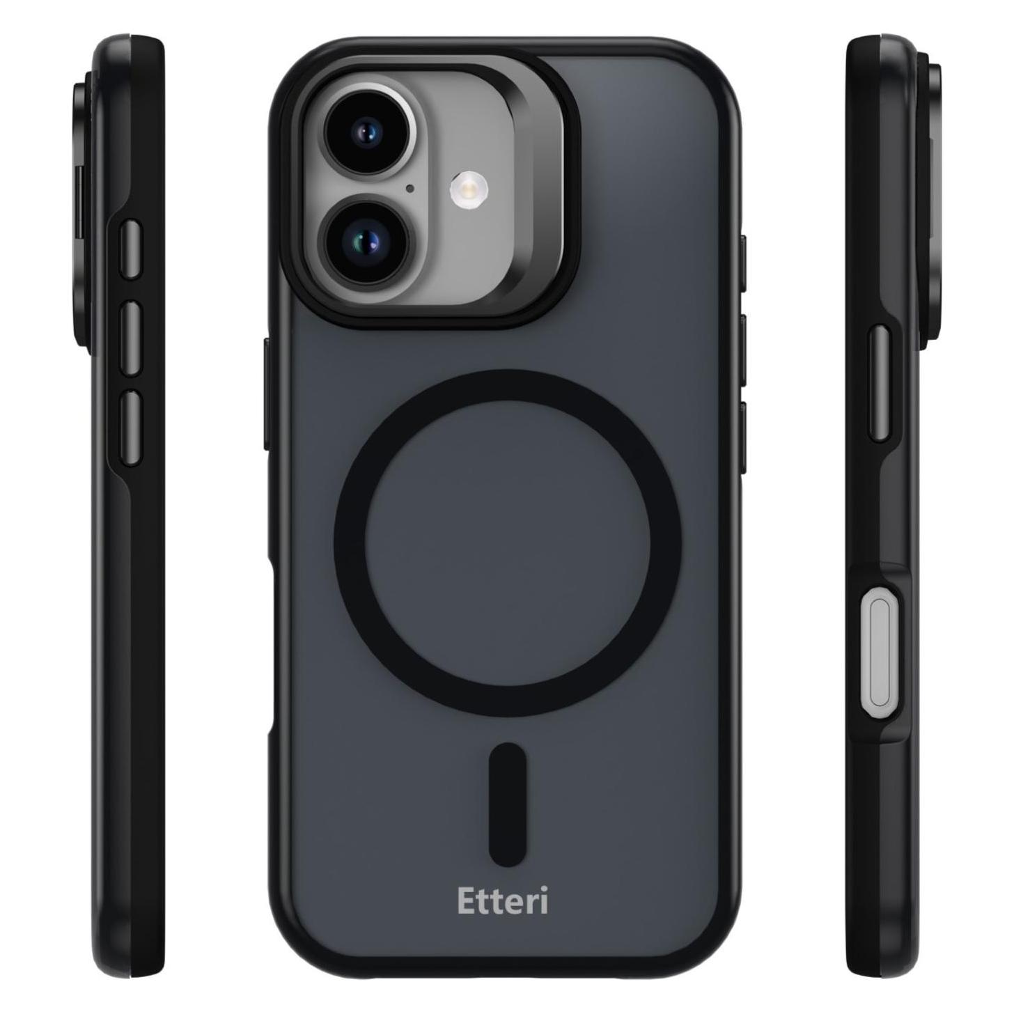 Etteri Morning Fog case for iPhone 16 6,1" black (Apple iPhone 16) (65379019)