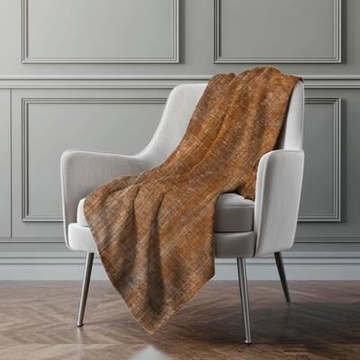 Addison Rugs Premium Machine Washable Ombre Solid Sherpa Throw Blanket