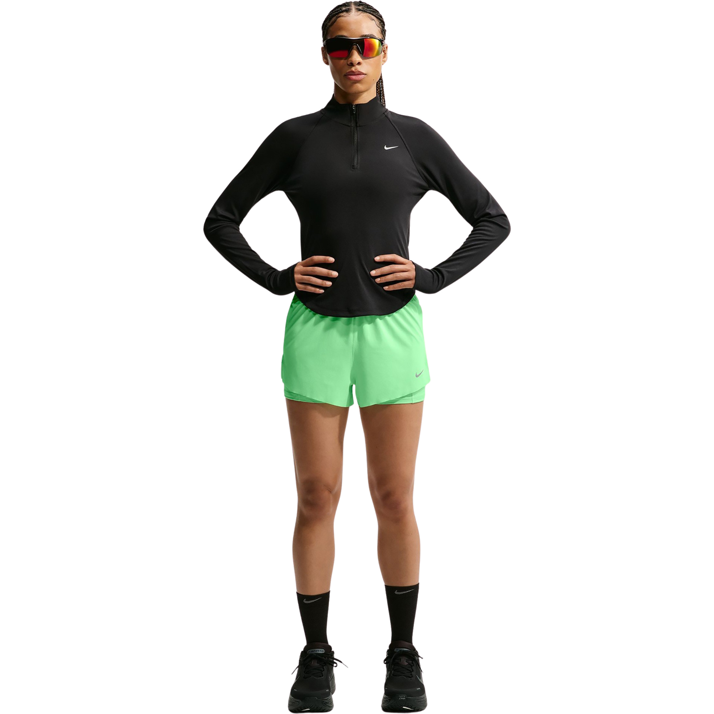 Nike Swift Dri-Fit Damen Laufhose gruen Größe S Laufen | Trailrunning Schnell trocknend