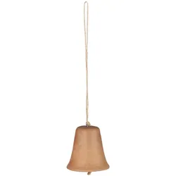 IB Laursen Glocken Aufhänger aus handgefertigtem Ton, Höhe 6, Ø 6 cm