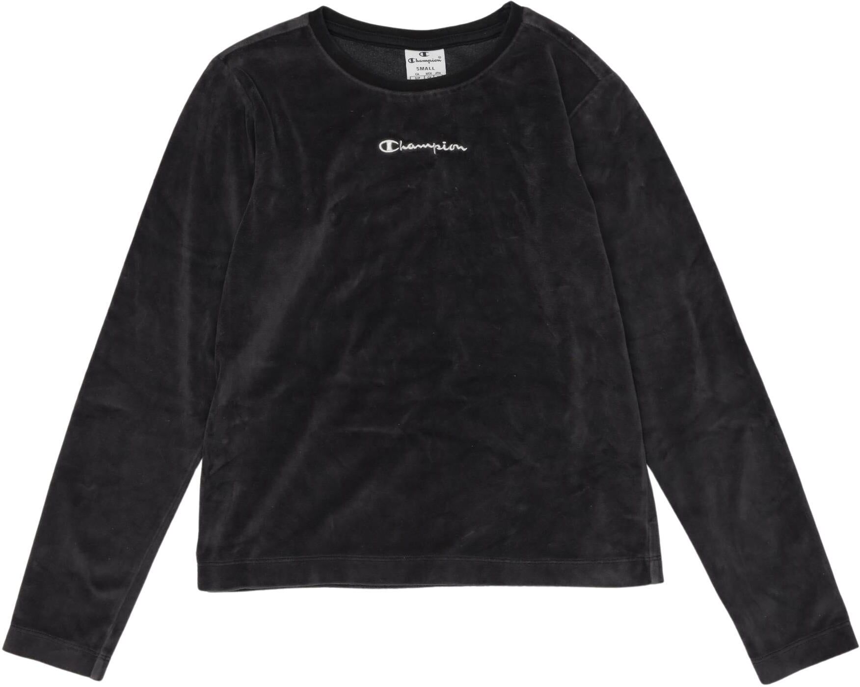 Champion Mädchen Langarmshirt, Grau, Gr. S, kein / Etikett - Second Hand