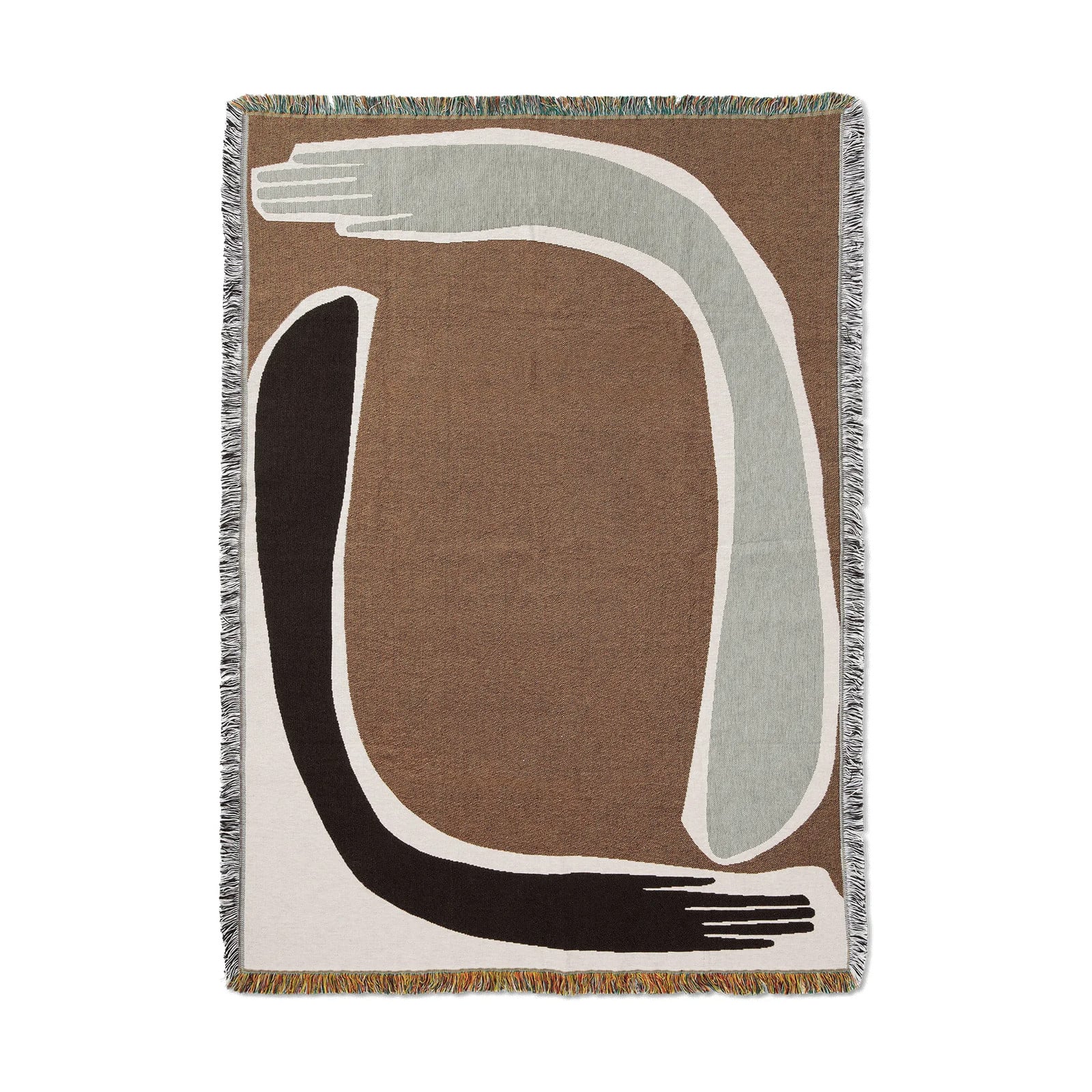 Ferm Living Pose Tapestry plaid Coffee 120 x 170 cm