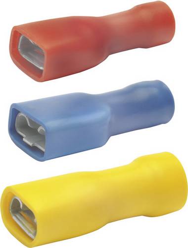 Klauke 8202V Flachsteckhülse Steckbreite: 4.80 mm Steckdicke: 0.50 mm 180 ° Vollisoliert Rot 1 St.