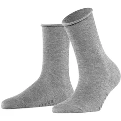 FALKE Damen Socken Active Breeze - Uni, Rollbündchen, Lyocell Faser Grau / 35-38