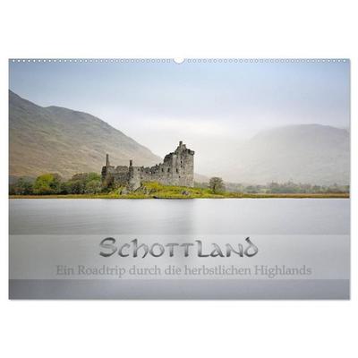Schottland - Ein Roadtrip durch die herbstlichen Highlands (Wandkalender 2027 DIN A2 quer), CALVENDO Monatskalender