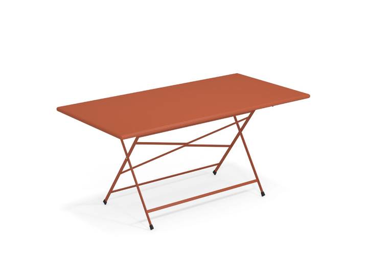 Emu - Table rectangulaire Arc en Ciel - Rouge - Acier verni