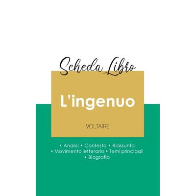Scheda libro L'ingenuo di Voltaire (analisi letteraria di riferimento e riassunto completo), Taschenbuch von Voltaire, Paideia Educazione,