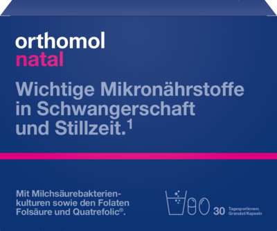 Orthomol pharmazeutische ORTHOMOL Natal Granulat/Kapseln 30 Btl.Kombipack. 1 St 01319904
