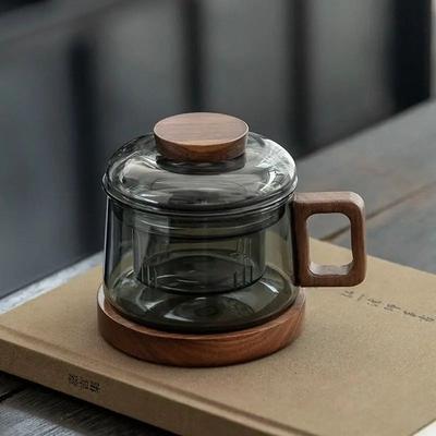 Uplift Treasures Multifunction Glass Tea Cup With Filter Multifunction Glass Tea Cup With Filter