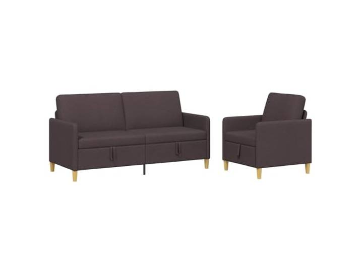 PUGYNBK Sofa mit Aufbewahrung, 2 Stück, Dunkelbraun, Metallrahmen Klappsitz, Innenraum, abnehmbare Bezüge, neutraler Stil, täglicher Gebrauch