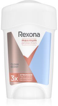 Rexona Maximum Protection Clean Scent antitranspirante cremoso contra suor excessivo 45 ml. Maximum Protection Clean Scent