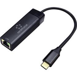 Renkforce USB-C®, RJ45 Adapter [1x USB-C® USB 3.2 (Gen 1) - 1x RJ45-Buchse] RF-USBCA-200 15 cm PVC-Mantel RF-6771844