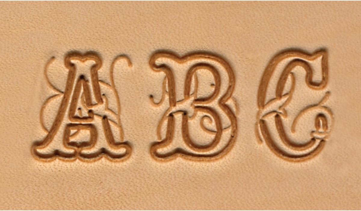 Alfabet Stempels Letters Set Script Lettertype 3/4 Inch