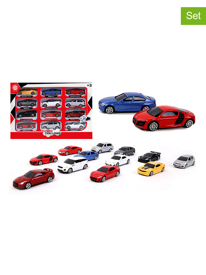 MGM 12er-Set: Autos " Turbo Challenge" - ab 3 Jahren - onesize