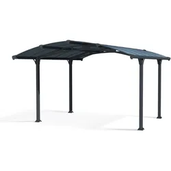 Canopia Arcadia Carport aus Aluminium 3,6 x 4,4 m grau
