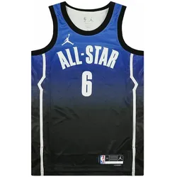 Nike, Herren, Sportshirt, NBA-All-Star LeBron James 2023 Dri-FIT-Trikot Cloud Blue/Schwarz (S), Blau, Schwarz