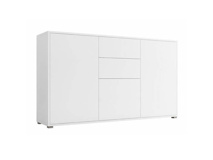 Commode de salon - Commode Comfivo A110 449529 - Blanc - 141x93x41cm