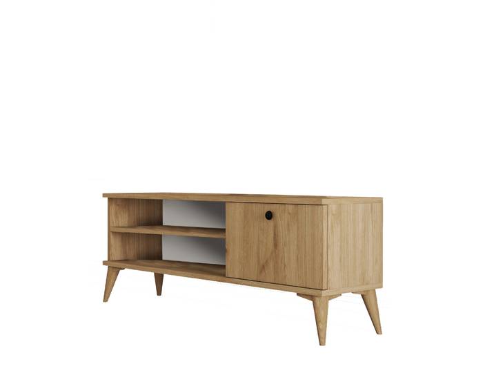 Meuble TV en bois Retro - 120 x 29 x 44 cm - Beige