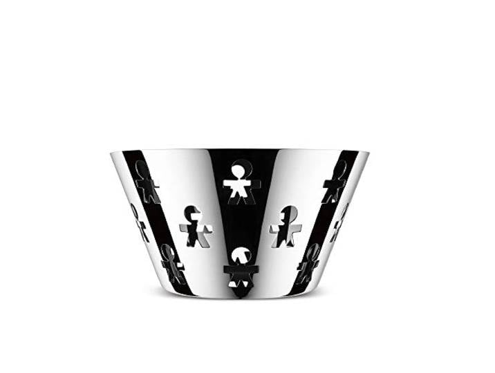 Alessi AKK05 Girotondo Coupe à Fruits Design avec Décoration Perforée Acier Inoxydable\, Diametre 23 cm