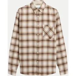 Langarmhemd Kariert 3634-honey reed S