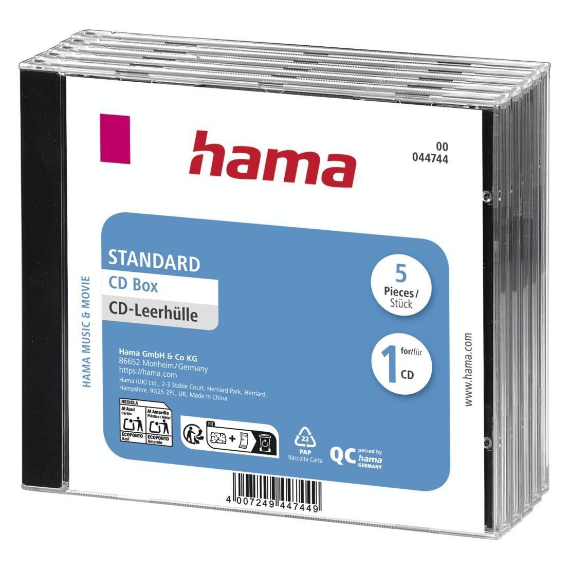 Hama 1x5 CD-Box Jewel-Case (44744)
