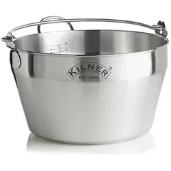 Kilner 25.413 Stainless Steel Preserving Jam Pan, Silver, 34.5 x 34 x 19.5 cm, Pfanne + Kochtopf, Silber