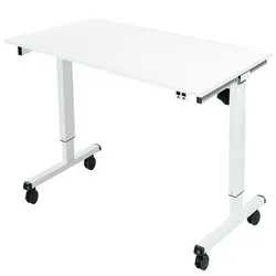 Luxor Schreibtisch »Luxor« 120 cm breit und elektrisch höhenverstellbar bis 131 cm weiß, 120x131x80 cm