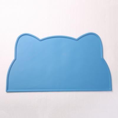 Discount Dollar Deals Pet Silicone Food Mat Waterproof Anti Slip Easy To Clean, Universal Tableware Mat For Cats And Dogs blue