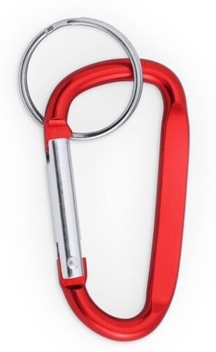 Porte-clés mousqueton personnalisable en aluminium Pale rouge TAILLE UNIQUE ADULTE