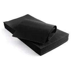 Movida TNT Fleckenabweisende Tischdecke 100x100 cm, 25er-Set, Schwarz