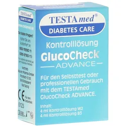 Testamed Glucocheck Advance Kontrolllösu 4 ml