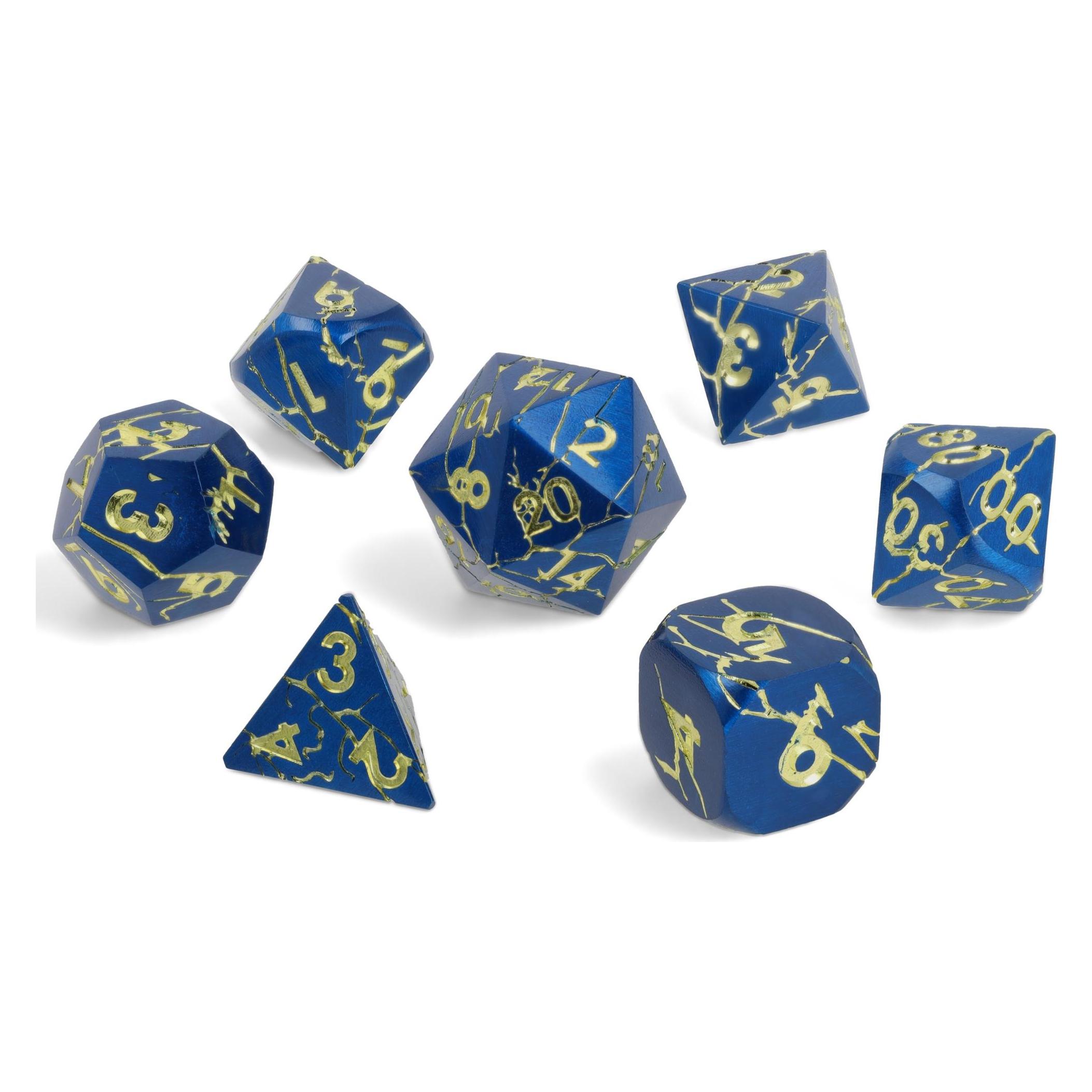 Glass Staff Gilded Rift Metal RPG Dice Set (70382327)