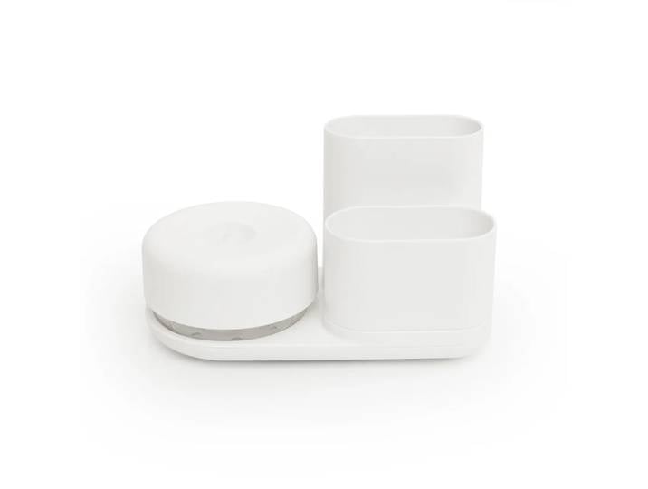 Bosign Pompe et rangement pour produits vaisselle large Blanc